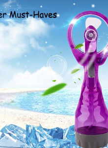 Generic Portable Handhold Water Cooling Spray Fan ZC754609 Purple
