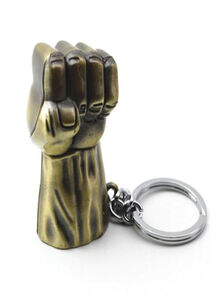 Generic The Hulk Fist Keychain Gold/Silver