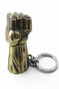 Generic The Hulk Fist Keychain Gold/Silver