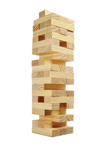 Merchant Ambassador High-Quality Classic Tumbling Tower Stacking Blocks Game For Your Little One 8.5x8.5x28cm