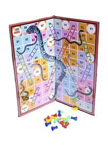 TA SPORTS 2-In-1 Snakes And Ladders Board Game