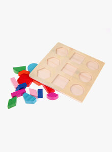 Generic Wooden fraction shape puzzle toy  A54