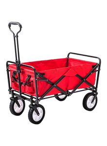 Cool Baby Multi-Functional Folding Shopping Cart Trolley Red/Black 90x60x50cm