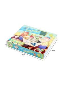 Beauenty Chinese Board Game Wooden Hexagon Checkers Educational Desk
