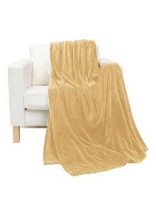 Fabienne Bed Blanket Microfiber Beige 220x240centimeter