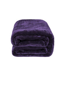 Fabienne Bed Blanket Microfiber Purple 220x240centimeter