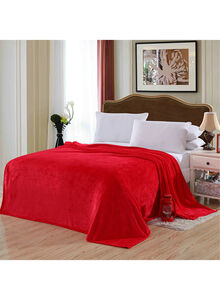 Fabienne Bed Blanket Microfiber Red 220x240centimeter