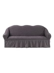 Fabienne 4-Piece Sofa Cover Set Grey 110x470centimeter