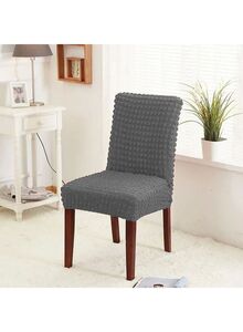 Fabienne Pack Of 6 Stretchable Chair Cover Grey