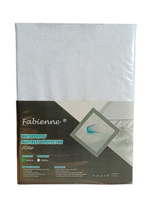 Fabienne Waterproof Mattress Protector Cotton White 100x200x30cm
