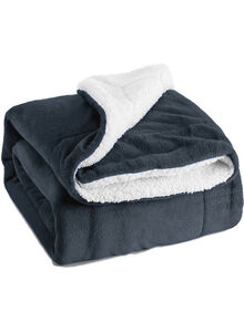 Fabienne Reversible Soft Sherpa Bed Blanket Fleece Dark Grey 220x240cm