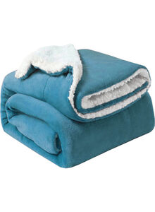 Fabienne Soft Sheep Reversible Blanket Fleece Turquoise 220x240cm
