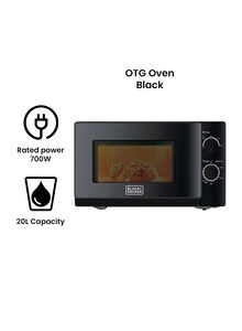 BLACK+DECKER Microwave Oven With Defrost Function 20 L 700 W MZ2020P-B5 Black/Silver