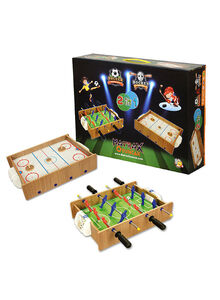 Matrax 2 In 1 Wooden Hockey And Table Soccer