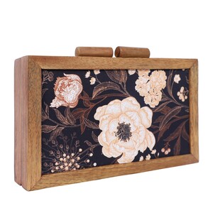 ArtFlyck Wooden Caramel Clutch