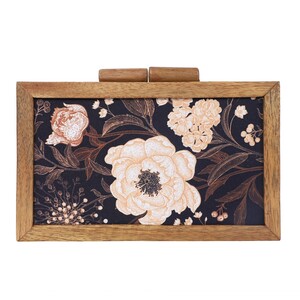 ArtFlyck Wooden Caramel Clutch