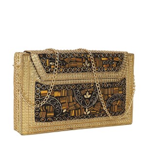 ArtFlyck Bohemia Envelope Tiger Clutch with Sling