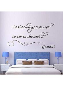 Generic Inspirational Quotes Themed Wall Sticker Black