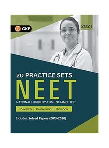Neet 2021 - 20 Practice Sets (Includes Solved Papers 2013-2020) Paperback English by GKP - 2020-12-16