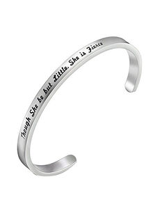KUIYAI Stainless Steel Quote Engraved Bracelet