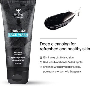Bombay Shaving Company Charcoal De-Tan & Glow Kit | Charcoal Face Wash, Charcoal Scrub, Charcoal Face Pack, Charcoal Sheet Face Mask, Vitamin C Serum | Diwali Gift for Men & Women