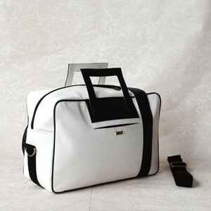 STRUTT Wild and Free Travel Duffel Bag, Black and White,18 inch