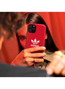 adidas Logo Printed Protective Case Cover For Apple iPhone 12 Pro Max Scarlet Red