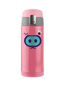 asobu Peakaboo Kids Water Bottle Pink 22centimeter