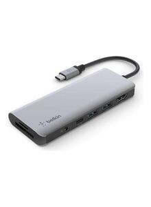belkin USB  Type C Multiport Hub Adapter Grey