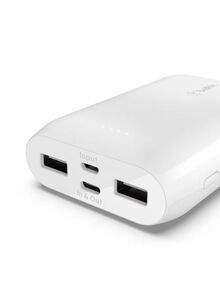 belkin 20000 mAh Powerful Boostcharge USB-C Powerbank 15W For Tablet And Smartphone White
