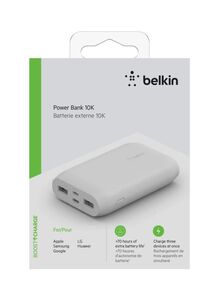 belkin 20000 mAh Powerful Boostcharge USB-C Powerbank 15W For Tablet And Smartphone White