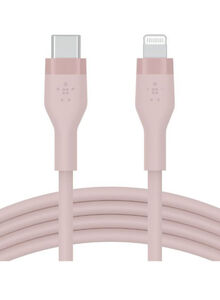 belkin BoostCharge Flex USB-C to Lightning Cable - 1 Meter - Pink