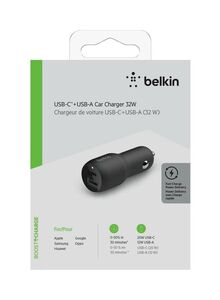 belkin 20W USB-C And 12W USB-A Car Charger