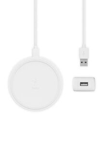 belkin Boost Up Wireless Charging Pad 10W With 1.2 M Cable And AC Adapter White