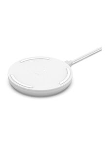 belkin Boost Up Wireless Charging Pad For Fast QI Certified And Other QI Enabled Devices White