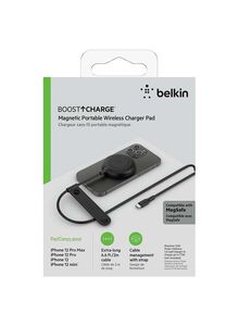 belkin Magnetic Portable Wireless Charger Pad 7.5W No PSU Black