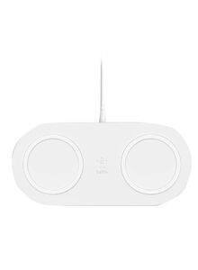 belkin Boost Charge Dual Wireless Charging Pads For Fast QI Certified And Other QI Enabled Devices White