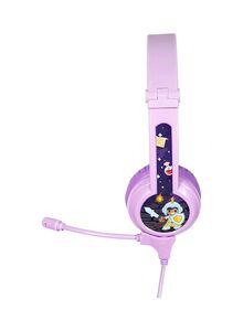 BuddyPhones Galaxy Gaming Kids Headphones With Mic For PS4/PS5/XOne/XSeries/NSwitch/PC Purple