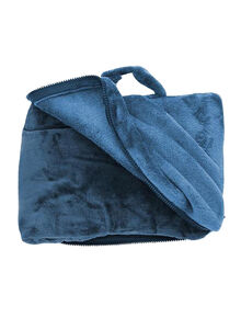 Cabeau Fold And Go Travel Blanket Polyester Royal Blue 31x10.20x22.80cm