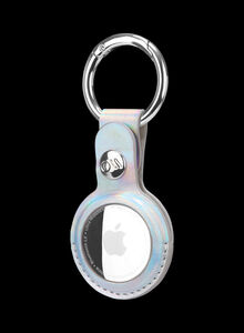 CASE-MATE Clip Ring Leather Keychain Apple Airtag Case Iridescent