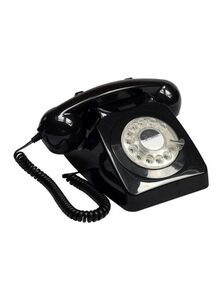 GPO Retro Rotary Landline Phone Black