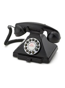 GPO Retro Carrington Rotary Landline Phone Black