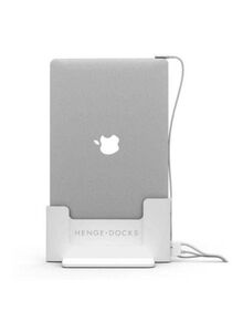 Henge Docks Vertical Docking Station For Macbook Air White/Silver