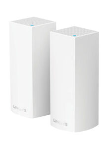 LINKSYS WHW0302 Velop Tri-Band Whole Home Wi-Fi Mesh System Router, Pack of 2 White