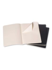 MOLESKINE 3-Piece Cahier Journal Notebooks Black