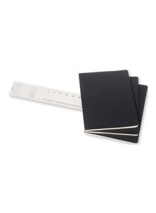MOLESKINE 3-Piece Cahier Journal Notebooks Black