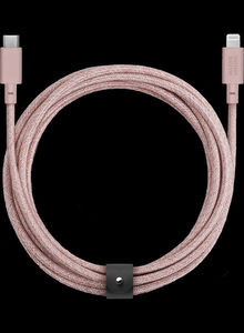 Native Union Belt USB-C to Lightning Charging Cable Pink