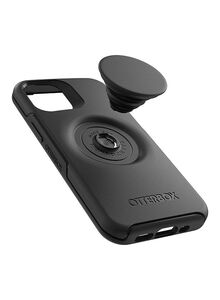 Otterbox Pop Symmetry Apple Iphone 12 Mini Case With Popsocket Phone Holder Black