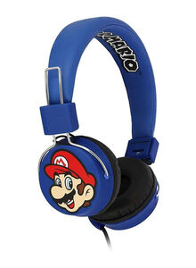 OTL Mario Printed On-Ear Folding  Headphones Blue/Black