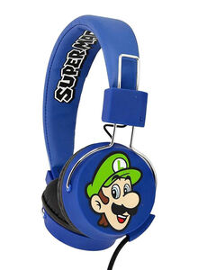 OTL Mario Printed On-Ear Folding  Headphones Blue/Black